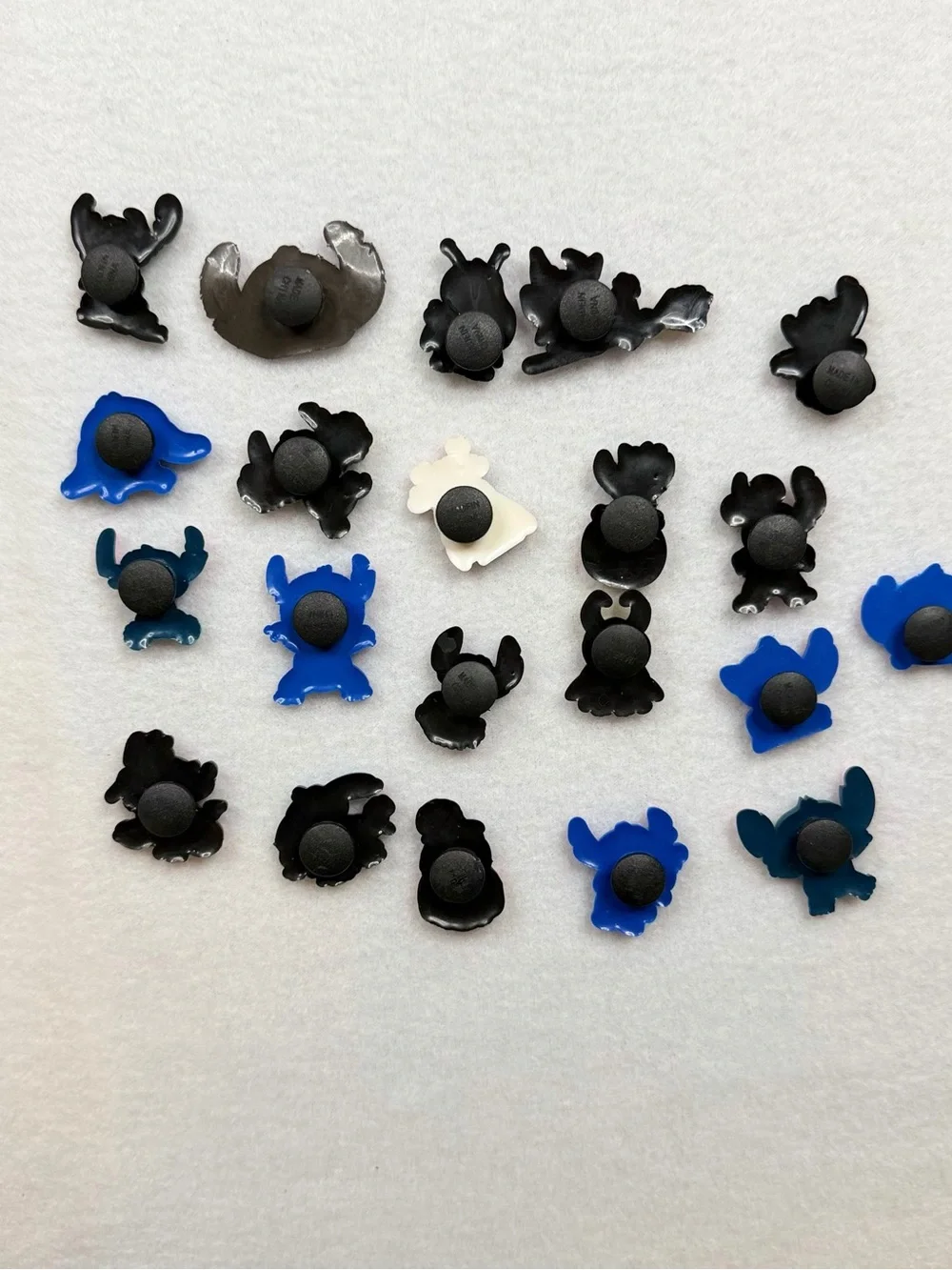 21pc Lilo and Stitch Shoe Charms Set for Clogs PVC Cartoon Accessories Blue